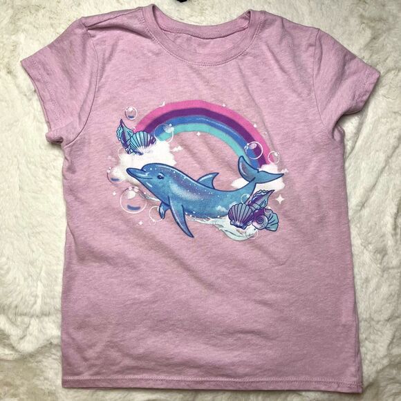 Dolphin Pink baby tee - Picture 1 of 4